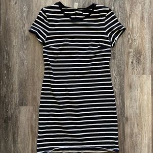 Black and White stripe dress, Medium